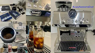 Making my first espresso - cold brew - latte with DeLonghi La Specialista Arte Evo coffee machine