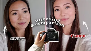 📸 new vlog camera | unboxing Sony ZV-1 vs Canon G7X Mark ii