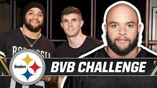 Roosevelt Nix vs. BVB's Christian Pulisic in Football/Fútbol Challenge | Pittsburgh Steelers