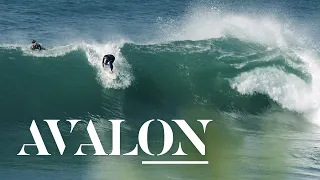 Avalon - Surfing a big southerly swell.