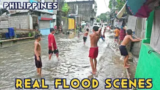 SUPER FLOOD AND HEAVY RAIN | UNEXPECTED FLOOD SCENARIOS AT QUEZON CITY [4K] 🇵🇭