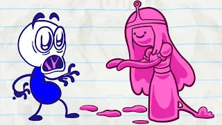 Pencilmate & Pencilmiss 🍬 BUBBLE GUM PENCILMISS🍬 CANDY COMPILATION 🍭 Cartoons 2020