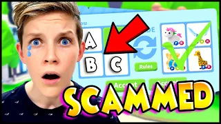 I GOT SCAMMED TRADING the ALPHABET in ADOPT ME!! Prezley