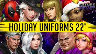 ALL Winter Holiday Uniforms TIER LIST 2022 - Marvel Future Fight