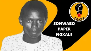 Sonwabo Paper Ngxale Memorial Lecture by Nelvis Qekema 29 July 2020