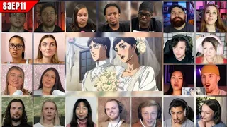 Attack on Titan Season 3 Episode 11 Reaction Mashup | 進撃の巨人