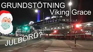 Ombord på grundstötningen under Julbordskryssningen med Viking Grace - Viking Line 🎅🚢