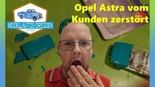 Opel Astra vom Kunden Zerstört! - Siku Restaurierung #152  [modellautos-dresden]