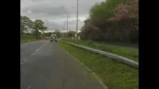 Grass cutting,Stupid Drivers. Highway Maintenance time lapse.