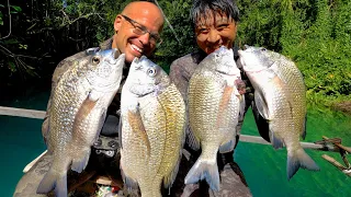 INDO TALES - EPISODE 24 Amazing spearfishing day in a jungle river!!!!