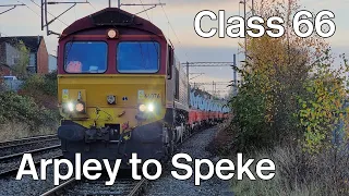 Freight Driver's eye view: Warrington Arpley Sidings to Speke Sidings via Fiddlers Ferry & Ditton