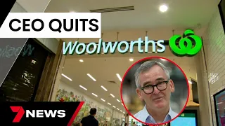 Woolworths CEO Brad Banducci quits after disastrous interview over price gouging | 7 News Australia