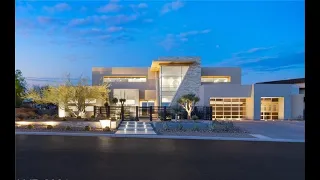 This $5,500,000 Las Vegas Home features Breathtaking Views of City and Mountains