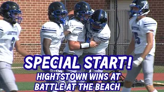 Hightstown 19 West Deptford 7 | Football | Rams Win at the Battle at the Beach!