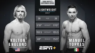 FREE FIGHT | Manuel Torres Brings Dana White to His Feet With First-Round Knockout | DWCS Season 5