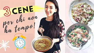 3 CENE VELOCI e SANE per la DIETA DEI GRUPPI SANGUIGNI | ricette PERFETTE per chi non ha tempo