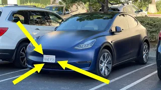 How to apply License Plate Wrap to a Tesla Model Y (HDR)