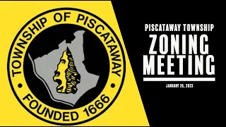 Piscataway Township Zoning Meeting January 26 2023