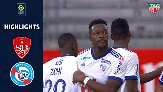 STADE BRESTOIS 29 - RC STRASBOURG ALSACE (0 - 3) - Highlights - (SB29 - RCSA) / 2020/2021