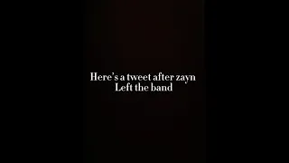 Zayn tweet after leaving one direction band #1d #onedirection