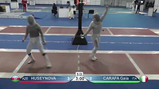 2023 Day02 T16 07 F S Individual Cadet Plovdiv BUL CHM RED CARAFA ITA vs HUSEYNOVA AZE