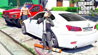 ОТЕЦ И СЫН В GTA 5 - ШКОЛЬНИК ПОДРЕЗАЛ ФИЗРУКА И ПОЛУЧИЛ ДВА В ЧЕТВЕРТИ ! ⚡ ГАРВИН