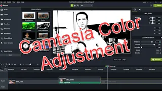 Camtasia 2019 Color Adjustment