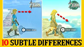 10 Other Subtle Differences between Zelda: Tears of the Kingdom and BOTW