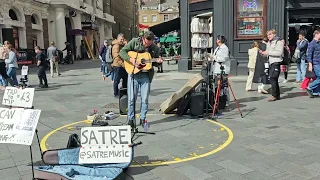 SATRE "Yellow" - Coldplay /"As It Was" - Harry Styles Medley (COVER) in Leicester Square