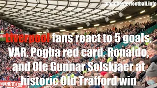 Man Utd vs Liverpool  - fans react to 5-0 Liverpool win at Old Trafford   October 24 2021 4K