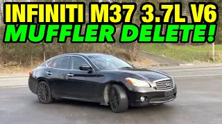 2011 INFINITI M37 3.7L V6 Dual Exhaust w/ MUFFLER DELETE!