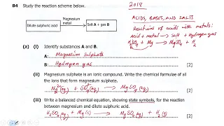 Quick Exam  Question on acids and Mole Concept