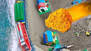 LEGO METEORS on DAM and BIGGEST Flood on Railway and City - ep 34