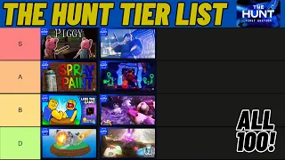 Ranking All 100 THE HUNT Roblox Games