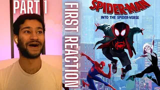 Watching Spider-Man Into The Spider-Verse (2018) FOR THE FIRST TIME!! (PART 1!) || Movie Reaction!