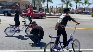 Lowrider bikes in East Los 2020