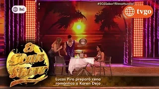 El Gran Show - 08/07/2017 -  ¡Lucas Piro preparó cena romántica a Karen Dejo!