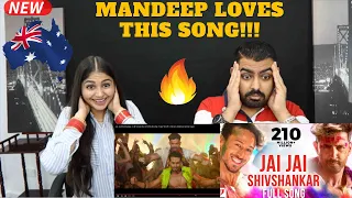 JAI JAI SHIVSHANKAR Full Music Video Reaction by an AUSTRALIAN Couple | WAR | Hrithik Roshan, Tiger