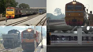 04/01/2024 Thailand Railway: Trains at Phaya Thai, Nong Pla Duk & Taling Chan | タイ国鉄 タブレット交換 DD51