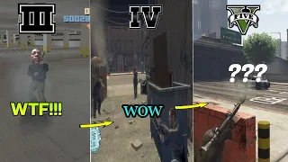 Evolution of cover animation in GTA games. cover animation comparison in GTA games.