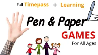 Pen and Paper Games in Hindi | 90's games| Funny Indoor Games | Childhood Games