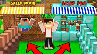 SKLEP NOOB vs SKLEP PRO W MINECRAFT?! || GPLAY POMAGA NOOBOWI?