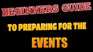 War Commander: Preparation For The Events, Beginners Guide.