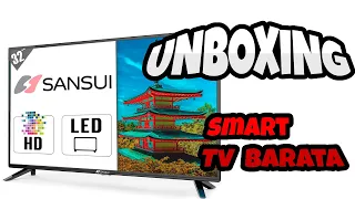 UNBOXING TV SANSUI 32 pulgadas l SMARTV CALIDAD - PRECIO