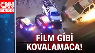 ABD’de nefes kesen polis kovalamacası! Polis zanlıyı çarparak durdurabildi