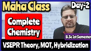 B.Sc 1st Semester Chemistry! VSEPR Theory!MOT!Hybridization#bedkdian #bsc1stsemester#hydrogenbonding