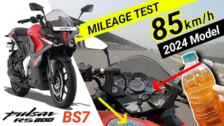 RS 200 New Model 2024 Mileage Test| New Pulsar RS200 Mileage| Ride Review| Features|Price | 200