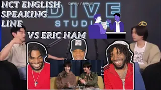 nct english speaking line vs eric nam REACTION!!!