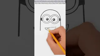 How to Draw minion #howtodraw #minions #short