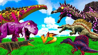 Spinosaurus DEATHRUN evolution vs Brachiosaurus | Ark Epic Battle